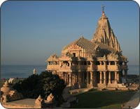 Somnath Temple at Veraval Beach